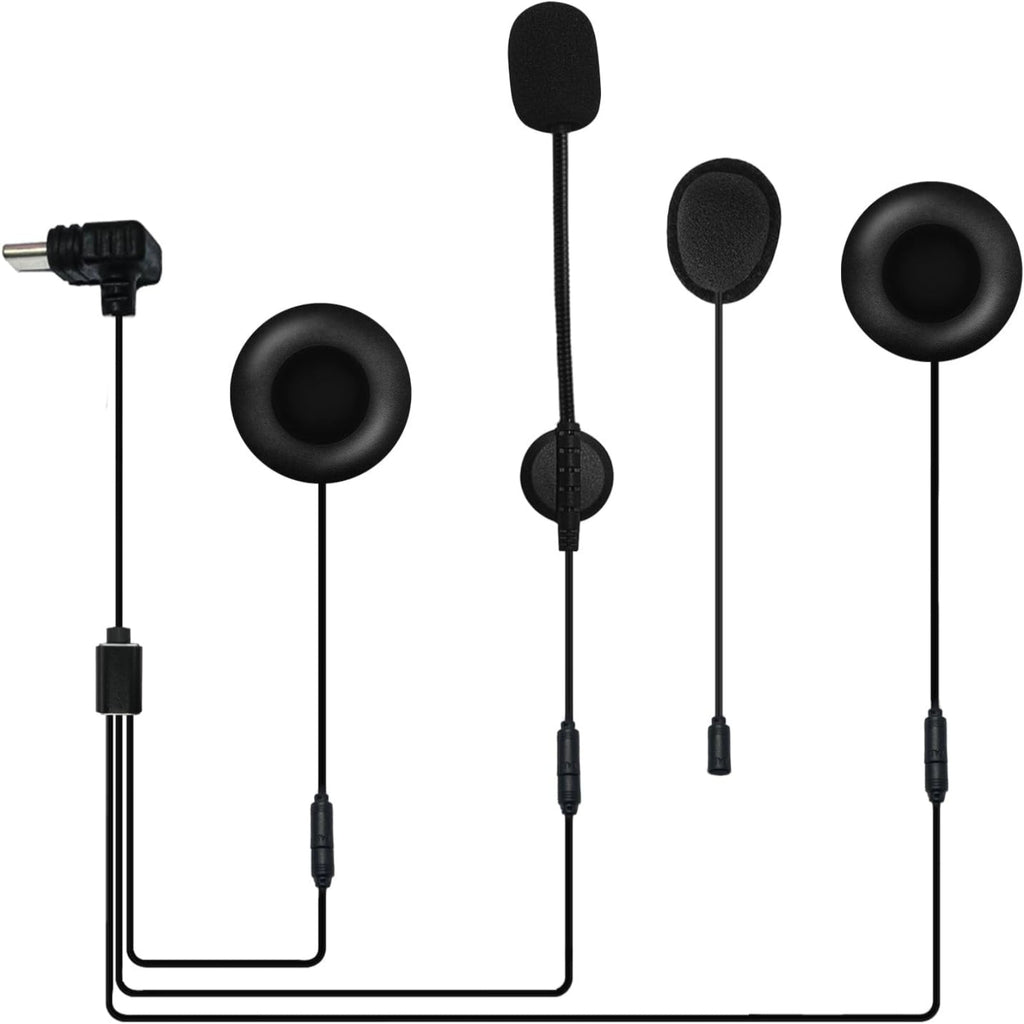 Ejeas Q8 Speaker & Microphone Set With Intercom Mounting Clip