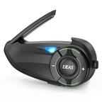 EJEAS Q8 5G Mesh Helmet Intercom – 6‑Rider Group Talk, 1‑Year Warranty, for Touring Riders & Groups
